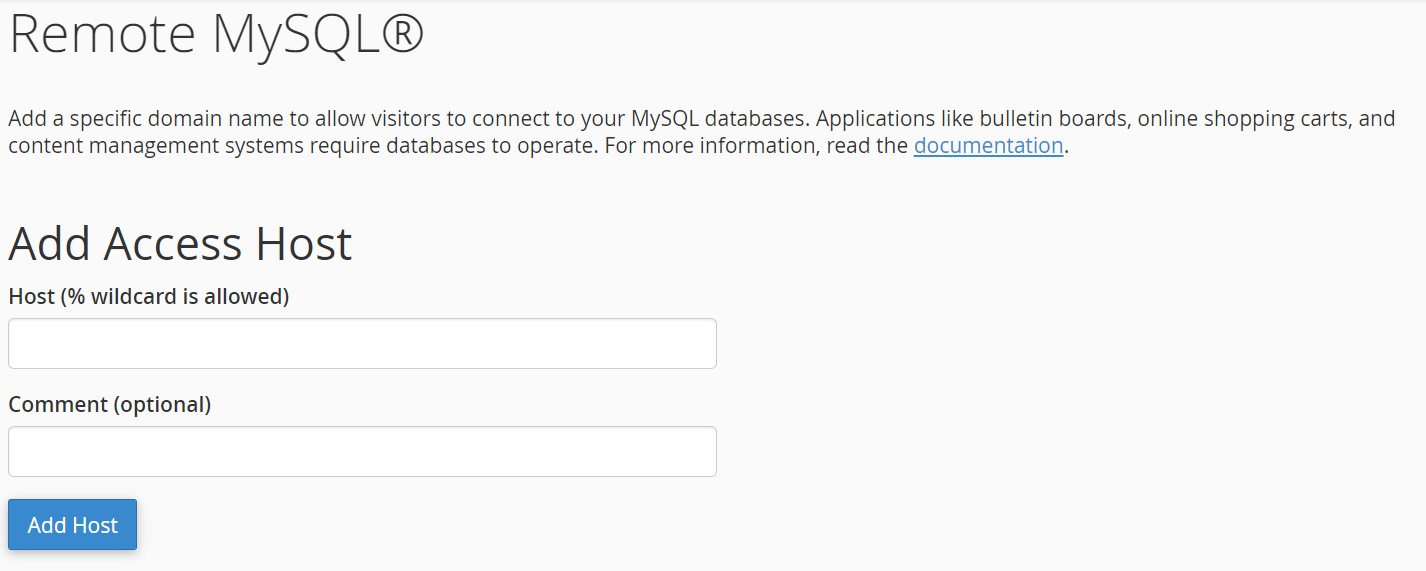 Hướng Dẫn Allow Remote MySQL Databases Bằng cPanel